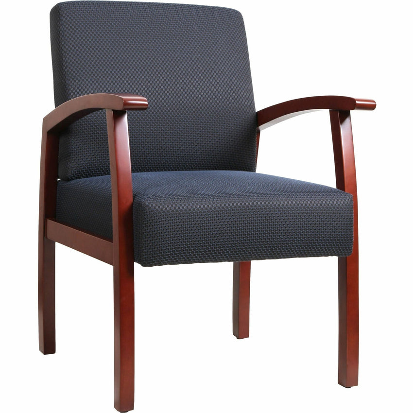Lorell Thickly Padded Guest Chair with Wood Frame and Lumbar Support 18.50"H (LLR - LLR6855X) - SchoolOutlet
