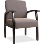 Lorell Thickly Padded Guest Chair with Wood Frame and Lumbar Support 18.50
