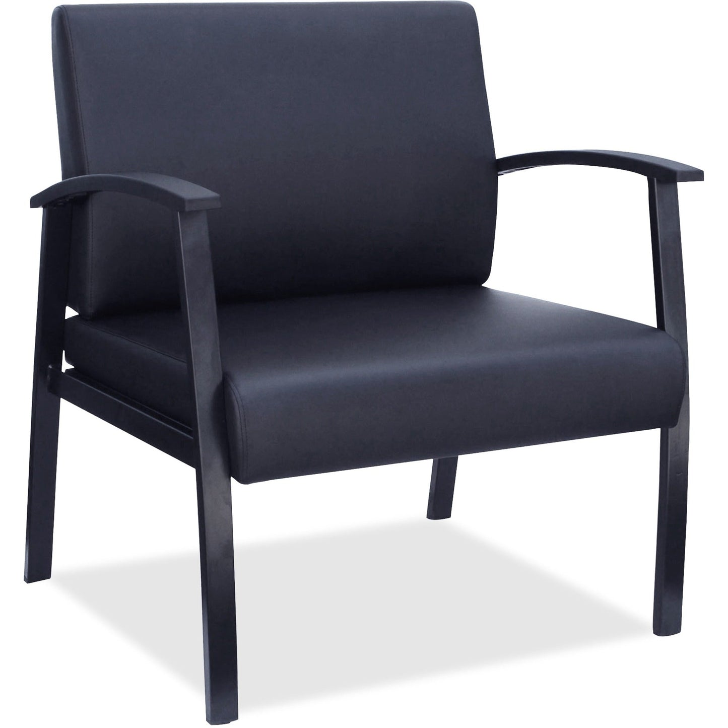 Lorell Big & Tall Guest Chair with 450 lb Capacity 18.13"H (LLR - LLR68557) - SchoolOutlet