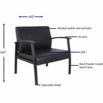 Lorell Big & Tall Guest Chair with 450 lb Capacity 18.13