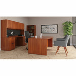 Lorell Mid - century Modern Flannel Guest Chair Four - Legged Base with Arms 19.125