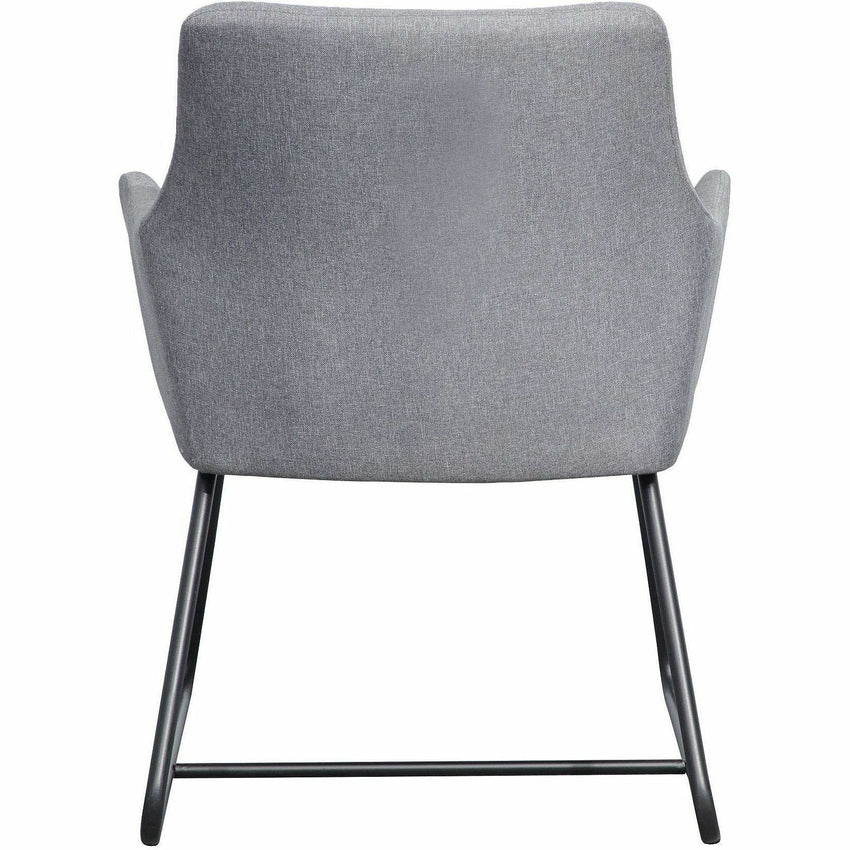 Lorell Mid - century Modern Flannel Guest Chair Sled Base with Arms 19.125"H (LLR - LLR68562) - SchoolOutlet