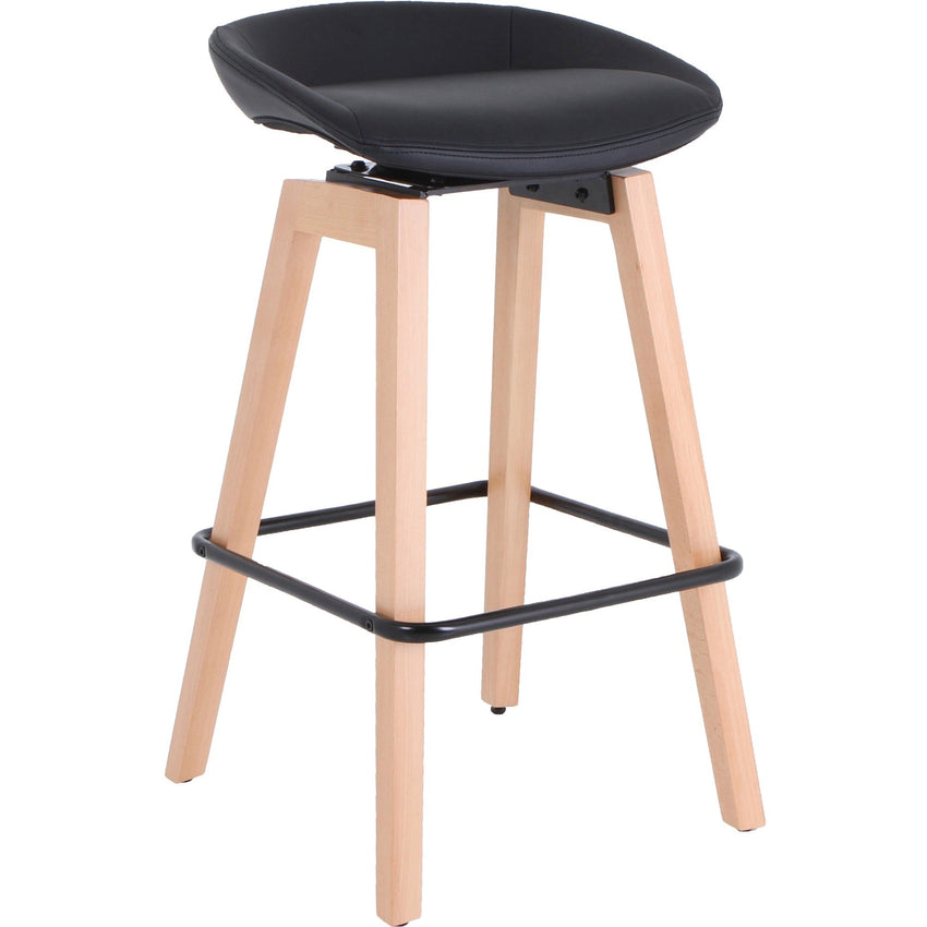 Lorell Modern Low - Back Stool with Swivel Seat and Auto Return (LLR - LLR68563) - SchoolOutlet