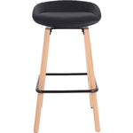 Lorell Modern Low - Back Stool with Swivel Seat and Auto Return (LLR - LLR68563) - SchoolOutlet