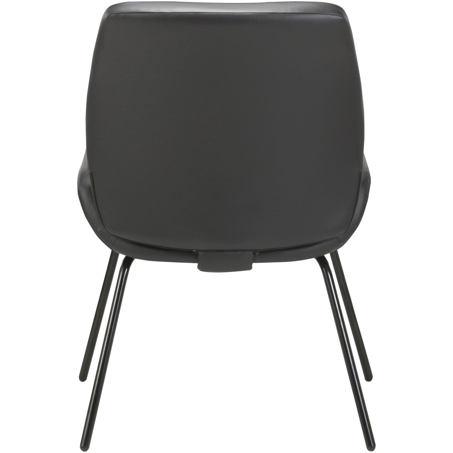 Lorell U - Shaped Seat Guest Chair Bonded Leather Upholstered with Powder - Coated Legs 19"H (LLR - LLR68574) - SchoolOutlet