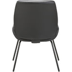 Lorell U - Shaped Seat Guest Chair Bonded Leather Upholstered with Powder - Coated Legs 19