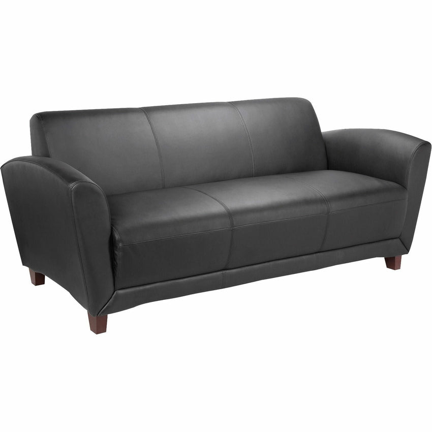 Lorell Accession Reception Sofa 75" Leather (LLR - LLR68950) - SchoolOutlet