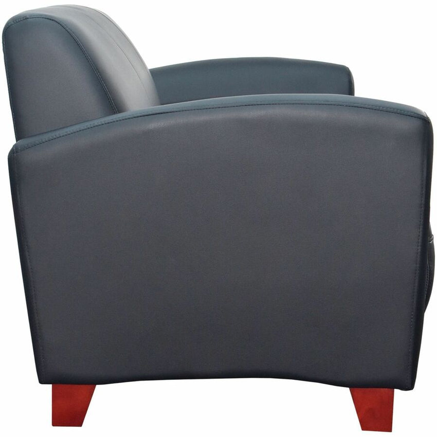 Lorell Accession Reception Sofa 75" Leather (LLR - LLR68950) - SchoolOutlet