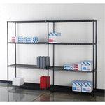 High - Capacity Lorell Industrial 4 - Shelf Wire Storage Rack 48