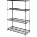 High - Capacity Lorell Industrial 4 - Shelf Wire Storage Rack 48