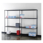 Heavy - Duty Lorell Industrial 4 - Tier Wire Storage Rack 36