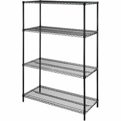 Heavy-Duty Lorell Industrial 4-Tier Wire Storage Rack 36"W x 24"D x 72"H (LLR-LLR69145)