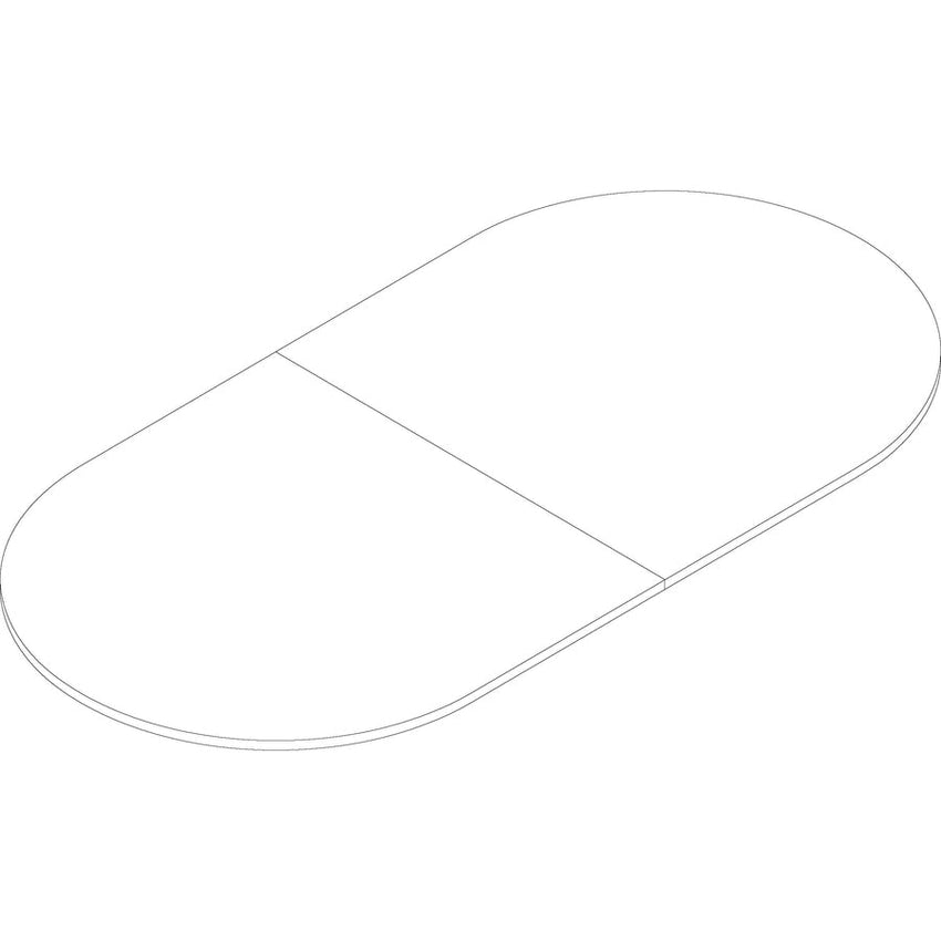 Lorell Essentials Oval Conference Tabletop 94.5"W x 47.25"D x 1.25"Thick (LLR - LLR69150) - SchoolOutlet
