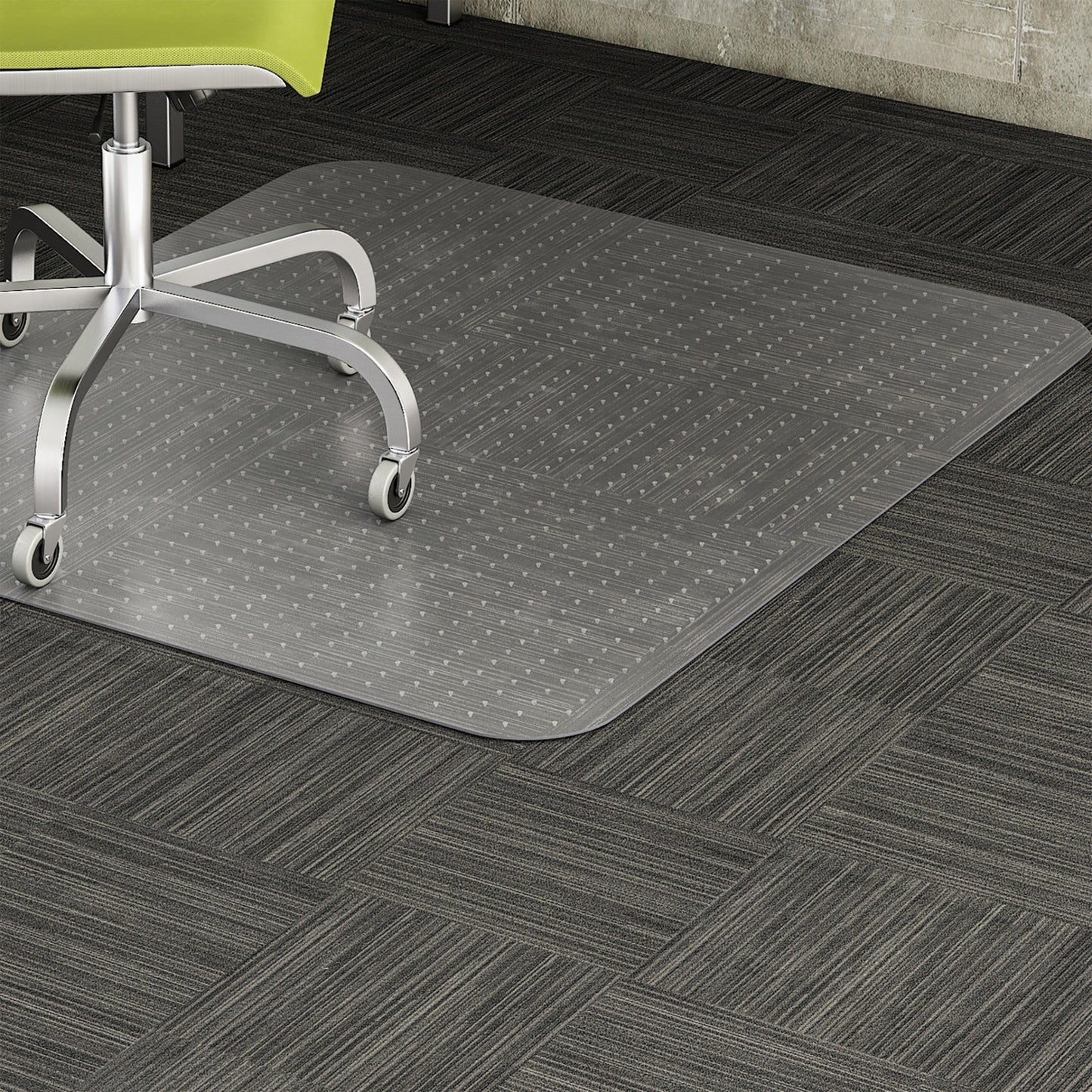 Lorell Low - Pile Rectangular Carpet Chairmat with Gripper Back (LLR - LLR69160) - SchoolOutlet