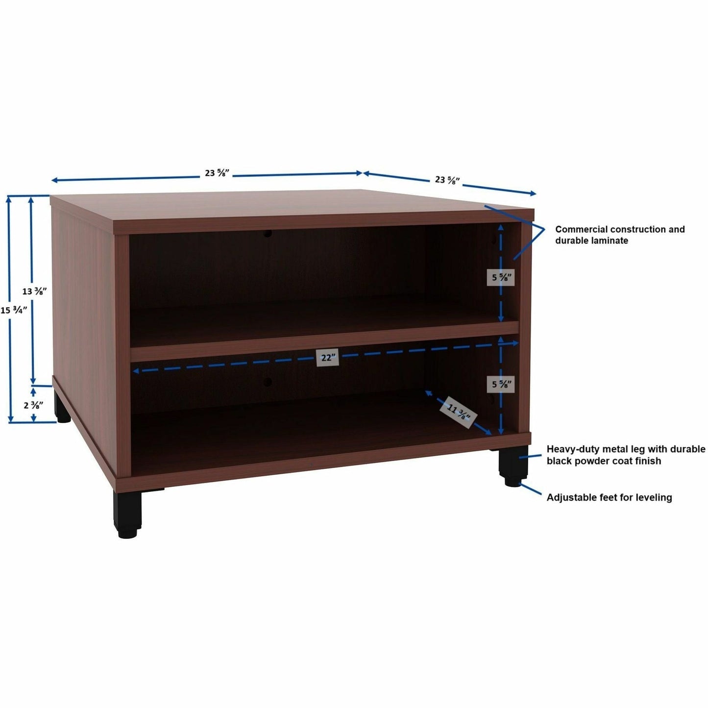 Lorell Reception Height - Adjustable Table 24"W x 24"D x 15.75 - 20"H (LLR - LLR6920X) - SchoolOutlet