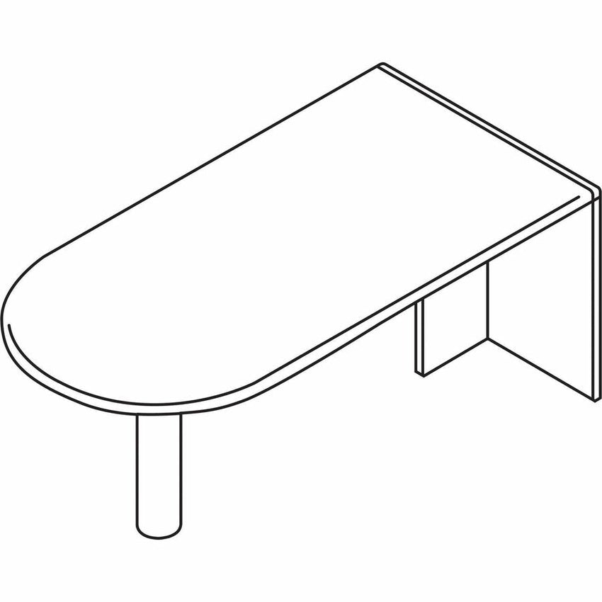 Lorell Essentials Series Peninsula Support Post Extension Kit 5.88" W x 5.88" D x 28" H (LLR - LLR69381) - SchoolOutlet