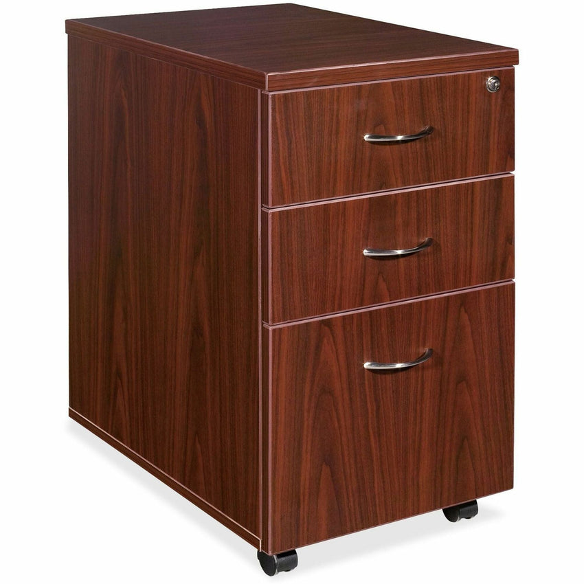 Lorell Essentials Elite Mobile Box/Box/File Pedestal 15.7"W x 22"D x 28.6"H (LLR - ESS - MFC158 - 3D) - SchoolOutlet