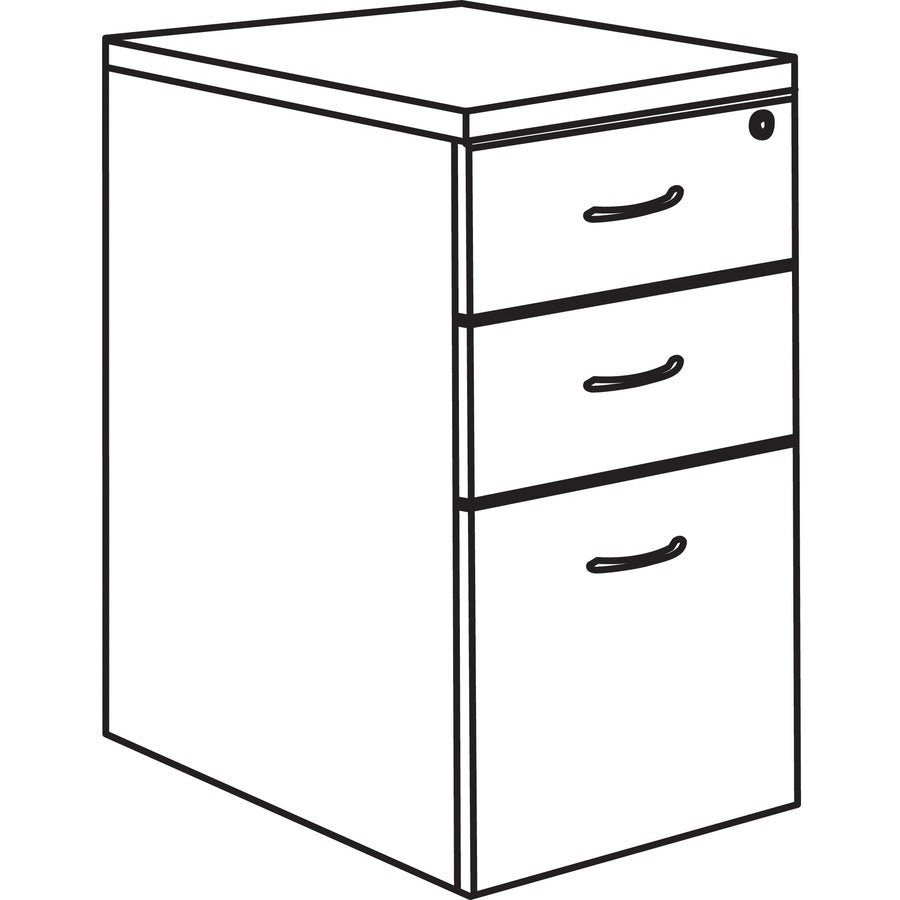 Lorell Essentials Elite Mobile Box/Box/File Pedestal 15.7"W x 22"D x 28.6"H (LLR - ESS - MFC158 - 3D) - SchoolOutlet