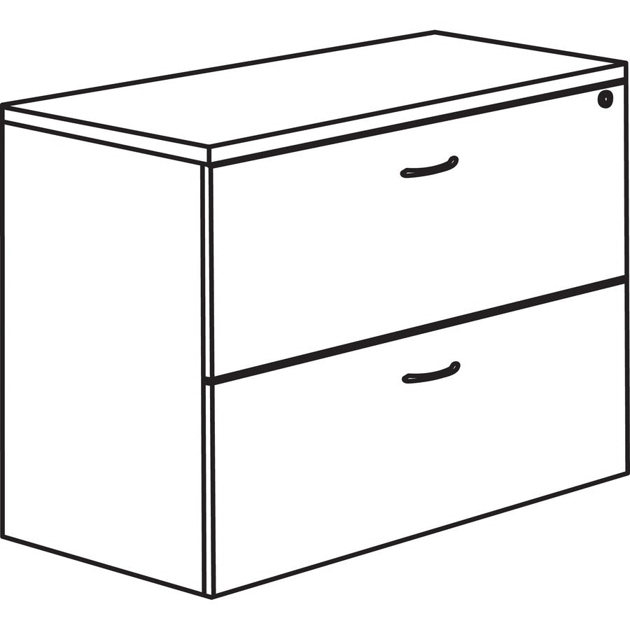 Lorell Essentials Series 2 - Drawer Lateral File with Anti - tip Mechanism 35.5"W x 22"D x 29.5"H (LLR - ESS - LF355 - 2D) - SchoolOutlet