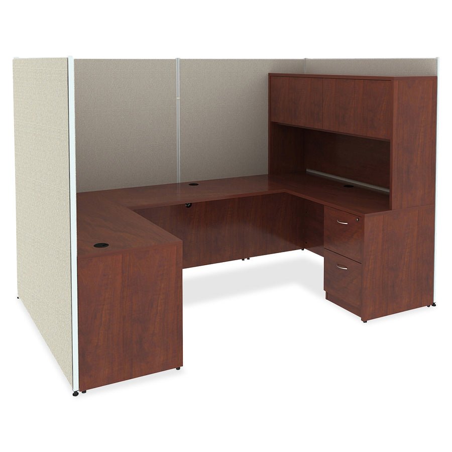 Lorell Essentials Series Executive Credenza Shell 59"W x 23.6"D x 29.5"H with Silver Brush Accents (LLR - ESS - CR59) - SchoolOutlet
