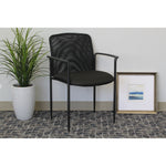 Lorell Reception Side Chair with Molded Cap Arms and Mesh Back 18.90