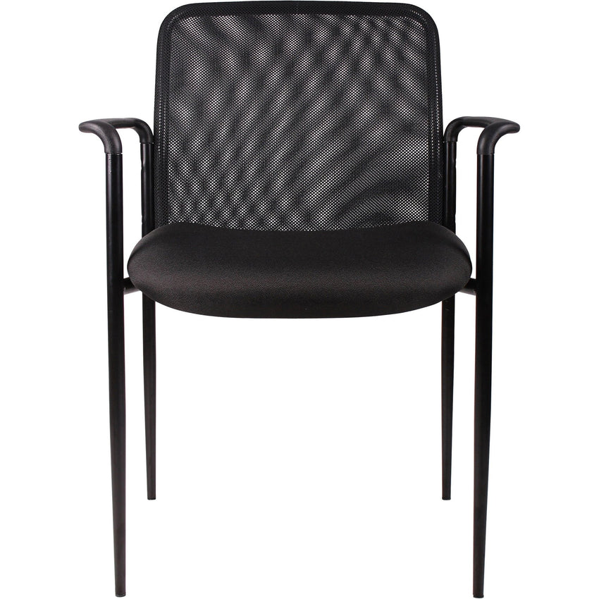 Lorell Reception Side Chair with Molded Cap Arms and Mesh Back 18.90"H (LLR - LLR69506) - SchoolOutlet