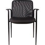 Lorell Reception Side Chair with Molded Cap Arms and Mesh Back 18.90