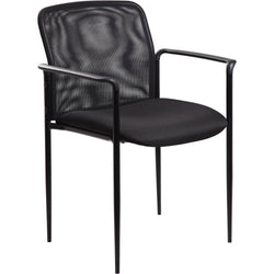 Lorell Reception Side Chair with Molded Cap Arms and Mesh Back 18.90"H (LLR-LLR69506)