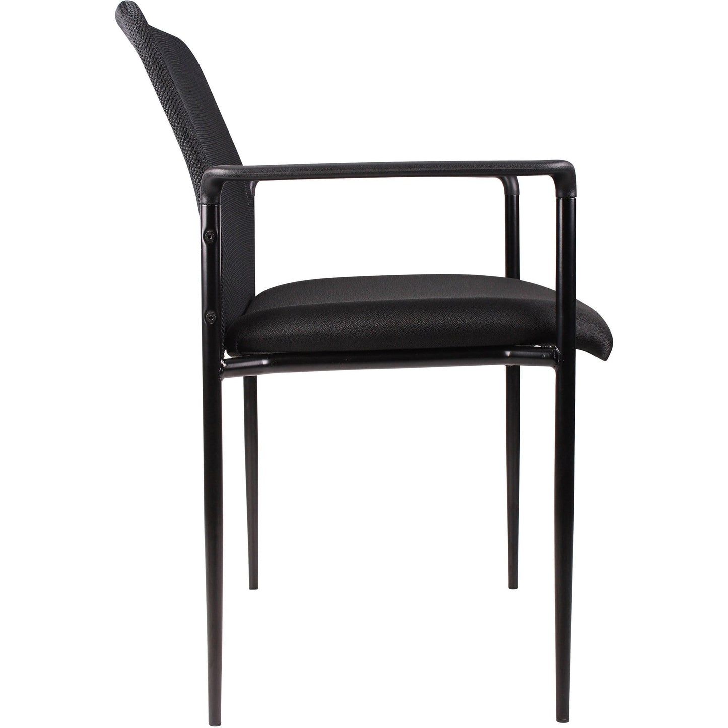 Lorell Reception Side Chair with Molded Cap Arms and Mesh Back 18.90"H (LLR - LLR69506) - SchoolOutlet