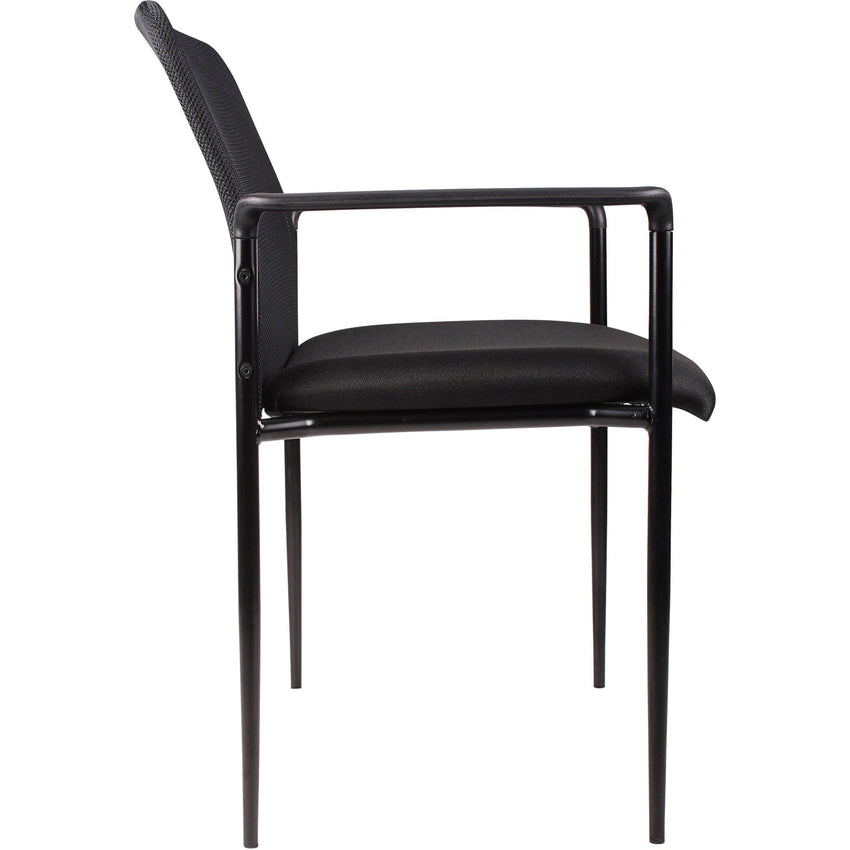 Lorell Reception Side Chair with Molded Cap Arms and Mesh Back 18.90"H (LLR - LLR69506) - SchoolOutlet
