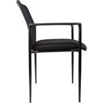 Lorell Reception Side Chair with Molded Cap Arms and Mesh Back 18.90