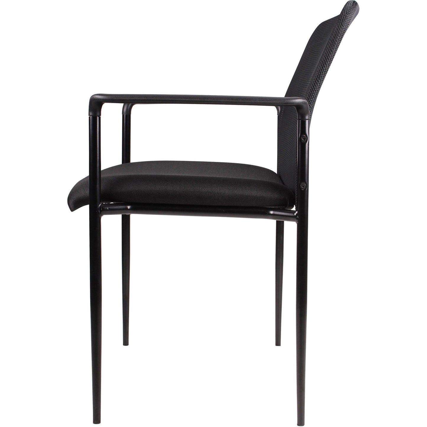 Lorell Reception Side Chair with Molded Cap Arms and Mesh Back 18.90"H (LLR - LLR69506) - SchoolOutlet