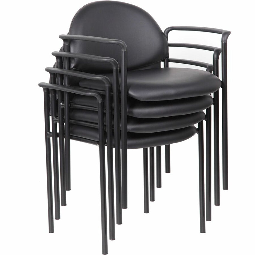 Lorell Reception Guest Chair with Arms and Vinyl Upholstery 18.50"H (LLR - LLR69507) - SchoolOutlet