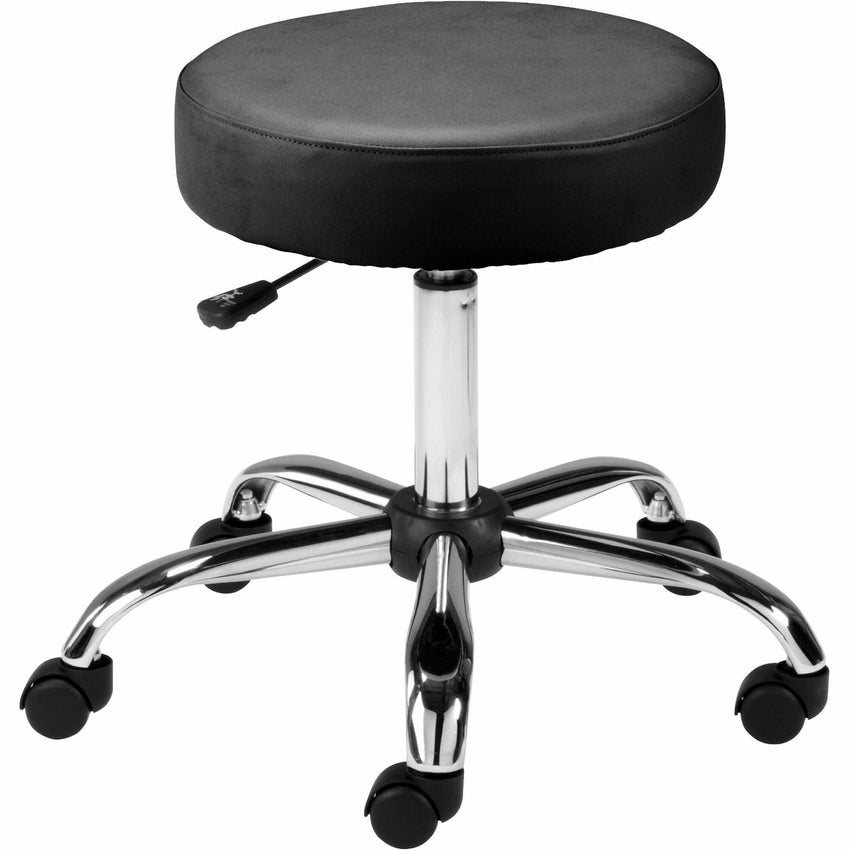 Lorell Backless Pneumatic - Lift Stool with Vinyl Seat and 5 - Star Base 17 - 22.25 H (LLR - LLR69513) - SchoolOutlet