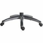 Lorell Executive High - Back Leather Office Chair with Pneumatic Height Adjustment and Gunmetal Base 18.5