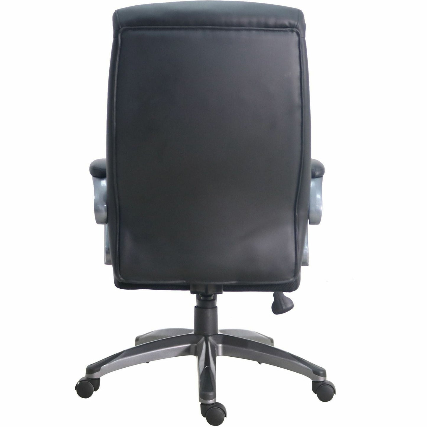 Lorell Executive High - Back Leather Office Chair with Pneumatic Height Adjustment and Gunmetal Base 18.5" - 21.5"H (LLR - LLR69516) - SchoolOutlet