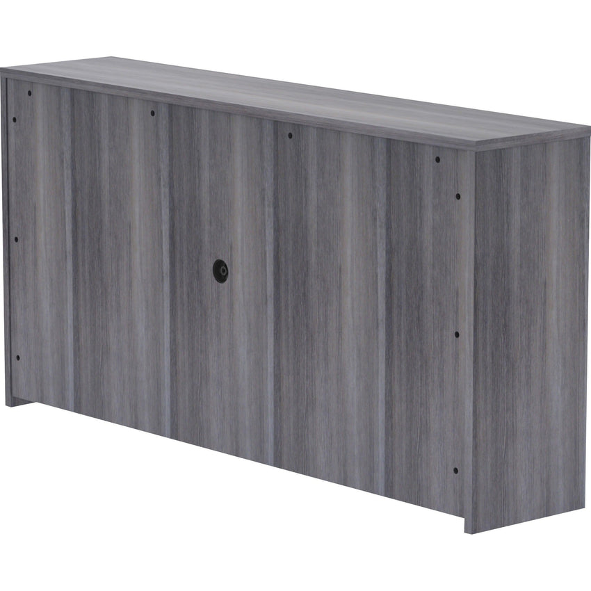 Lorell Essentials Series 4 - Door Stack - on Hutch with Cord Management 70.9"W x 14.8"D x 36"H (LLR - ESS - HUT709) - SchoolOutlet
