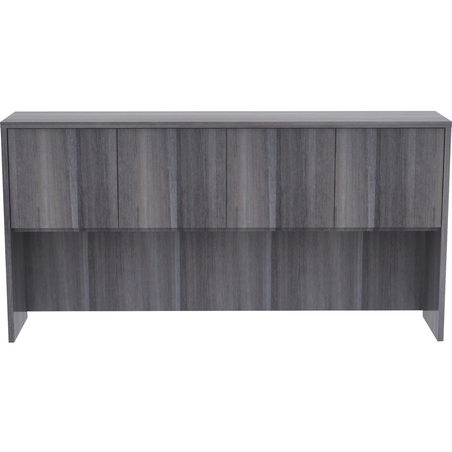 Lorell Essentials Series 4 - Door Stack - on Hutch with Cord Management 70.9"W x 14.8"D x 36"H (LLR - ESS - HUT709) - SchoolOutlet