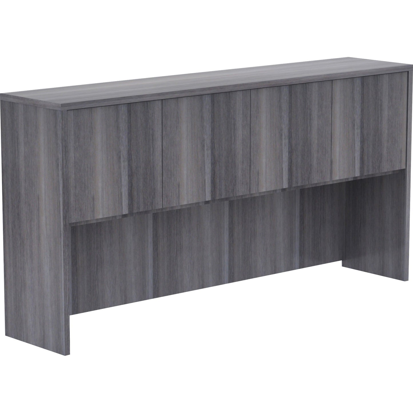 Lorell Essentials Series 4 - Door Stack - on Hutch with Cord Management 70.9"W x 14.8"D x 36"H (LLR - ESS - HUT709) - SchoolOutlet