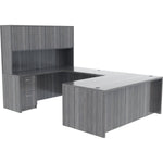 Lorell Essentials Series 4 - Door Stack - on Hutch with Cord Management 70.9
