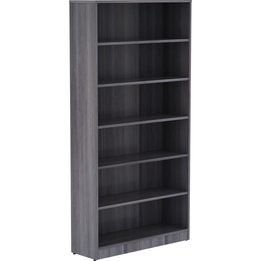 Lorell Professional 6 - Shelf Laminate Bookcase 36"W x 12"D x 72"H with Adjustable Shelving (LLR - LAM - BC72 - 6S) - SchoolOutlet