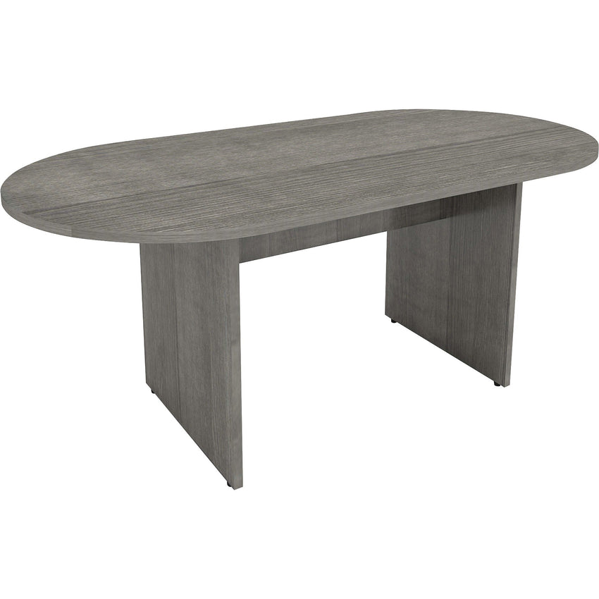 Lorell Essentials Oval Conference Table Weathered Charcoal 72"W x 29.5"D x 36"H (LLR - LLR69569) - SchoolOutlet