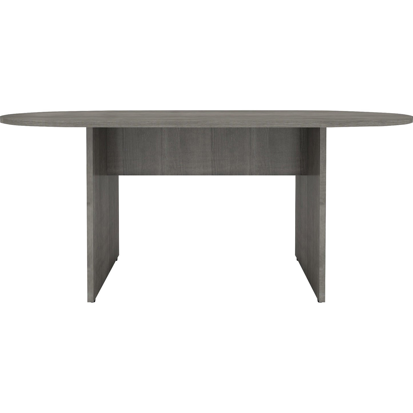 Lorell Essentials Oval Conference Table Weathered Charcoal 72"W x 29.5"D x 36"H (LLR - LLR69569) - SchoolOutlet