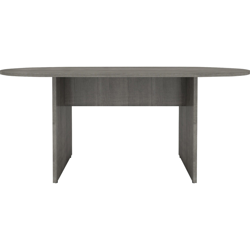 Lorell Essentials Oval Conference Table Weathered Charcoal 72"W x 29.5"D x 36"H (LLR - LLR69569) - SchoolOutlet