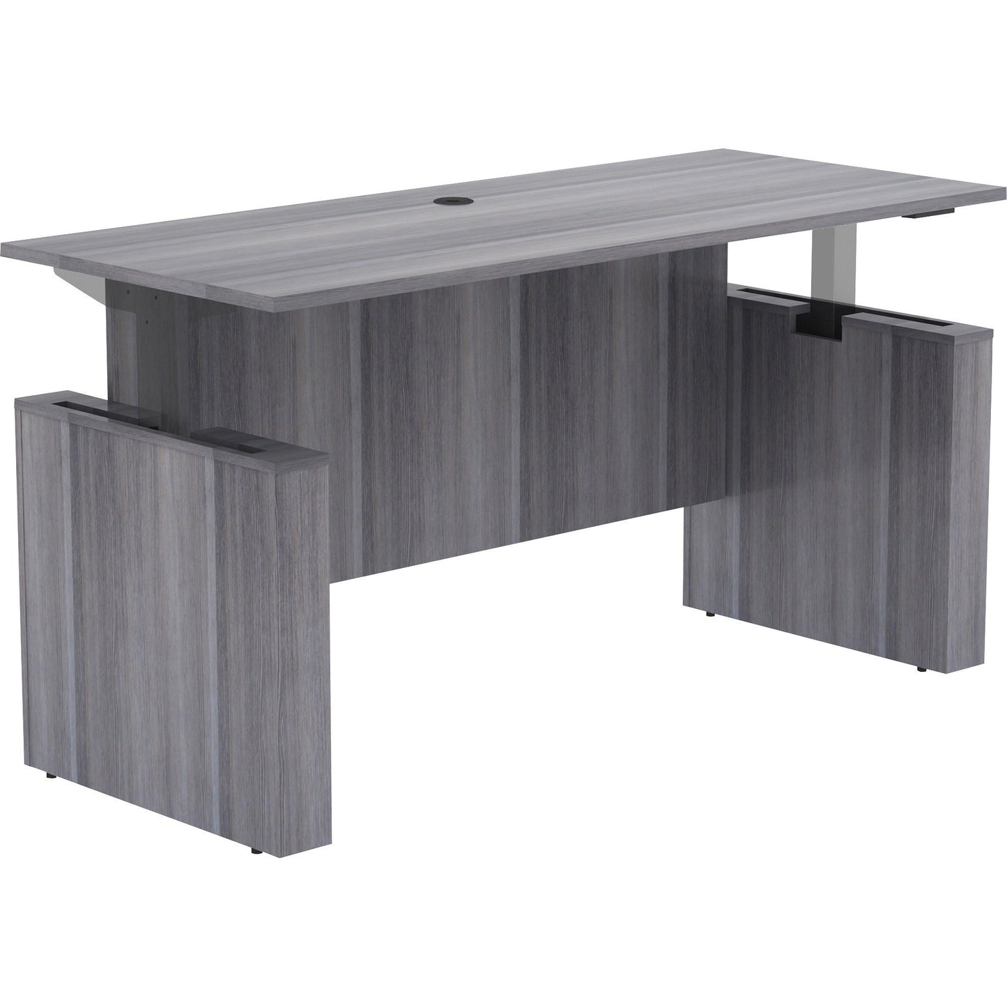 Lorell Essentials Series 72"W x 29"D x 29" - 49"H Sit - to - Stand Desk Shell 0.1" Thick (LLR - LLR6957X72) - SchoolOutlet