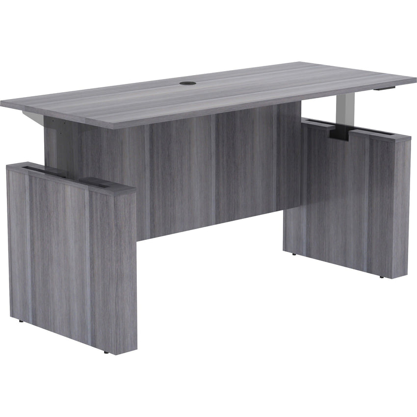 Lorell Essentials Series 72"W x 29"D x 29" - 49"H Sit - to - Stand Desk Shell 0.1" Thick (LLR - LLR6957X72) - SchoolOutlet