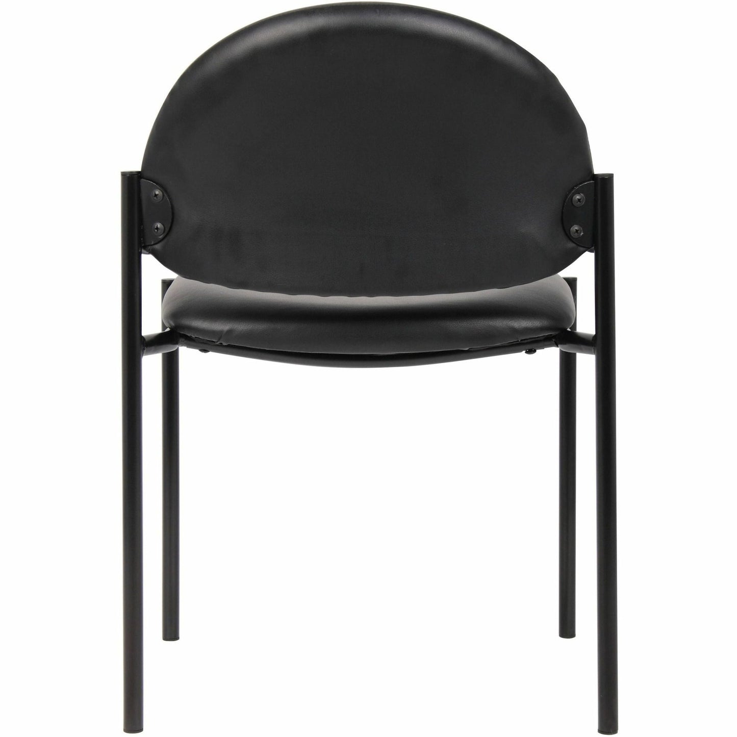 Lorell Reception Guest Chair with Vinyl Upholstery and Tubular Steel Frame 18.50"H (LLR - LLR69607) - SchoolOutlet
