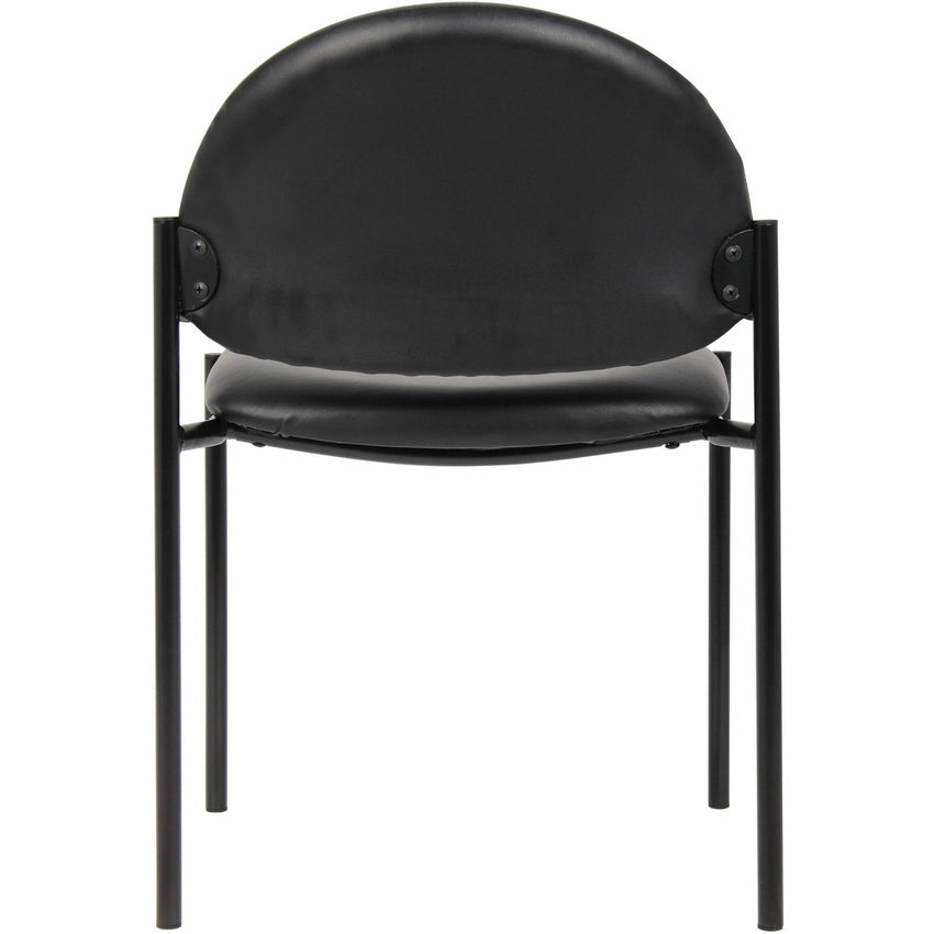 Lorell Reception Guest Chair with Vinyl Upholstery and Tubular Steel Frame 18.50"H (LLR - LLR69607) - SchoolOutlet