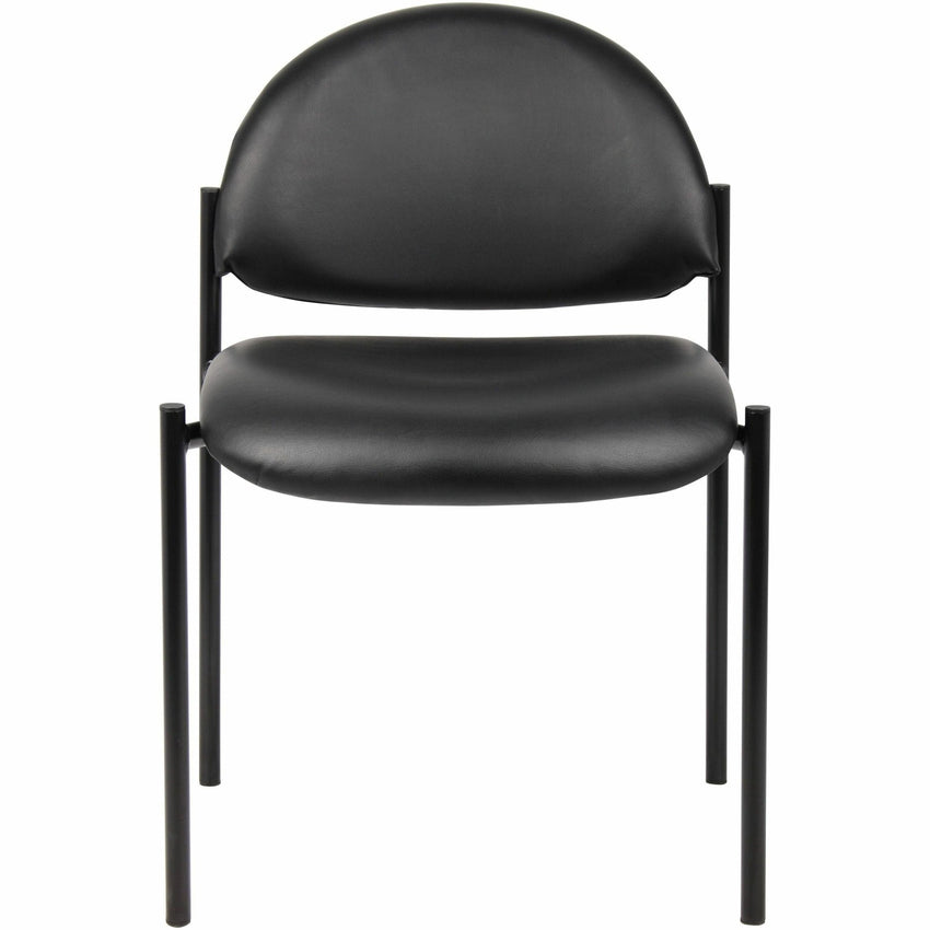 Lorell Reception Guest Chair with Vinyl Upholstery and Tubular Steel Frame 18.50"H (LLR - LLR69607) - SchoolOutlet