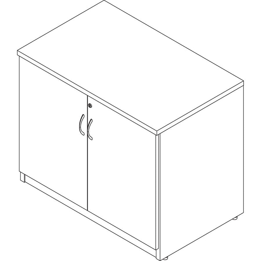 Lorell Essentials Series 2 - Door Storage Cabinet Adjustable Shelf Durable Laminate Contemporary Design (LLR - LLR6961X) - SchoolOutlet